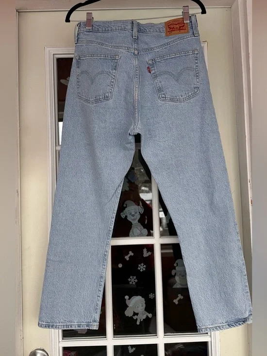Levi’s 501 Original Jeans Light Wash Straight Leg High Rise - size W29 L26 - Picture 2 of 7